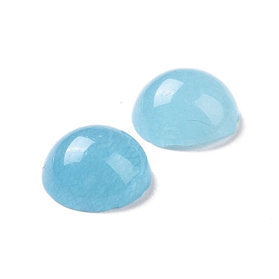 Natural White Jade Cabochons X-G-G506-8mm-1