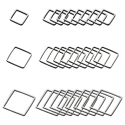 30Pcs 3 Style Brass Linking Rings KK-CN0001-55-1