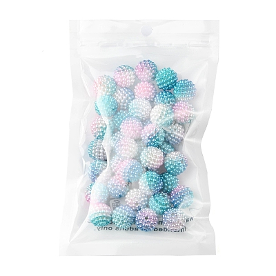 Imitation Pearl Acrylic Beads OACR-FS0001-32C-1