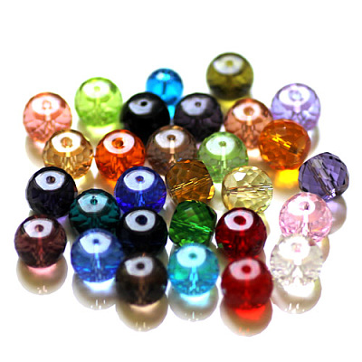 Imitation Austrian Crystal Beads SWAR-F064-8x6mm-M-1