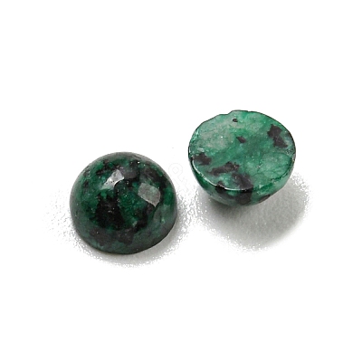 Natural Green Spot Jasper Cabochons G-H309-03-44-1