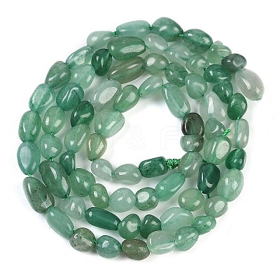 Natural Green Aventurine Beads Strands LS-G-P497-01B-20-1