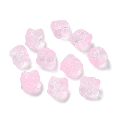 Baking Paint Transparent Glass Beads X1-GLAA-C035-01F-1