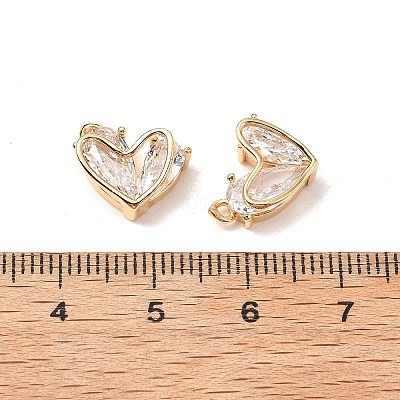 Brass Micro Pave Cubic Zirconia Pendants KK-A259-18G-02-1