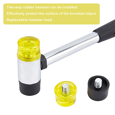 Installable Two Way Rubber Hammers TOOL-PH0001-17-1