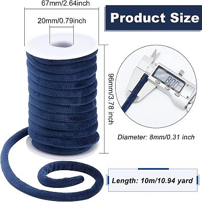 Velvet Cord with Spools DIY-OC0009-07-1