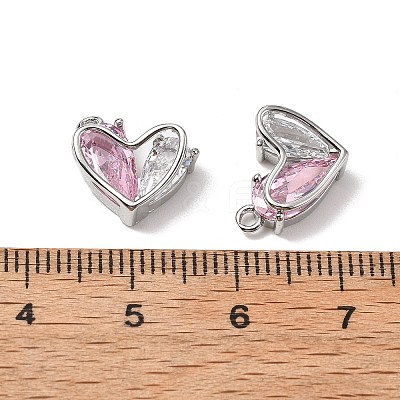 Brass Micro Pave Cubic Zirconia Pendants KK-A259-18P-03-1