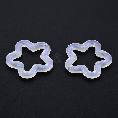 Transparent Luminous Acrylic Pendants TACR-T007-12E-1