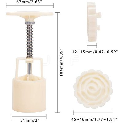 Plastic Moon Cake Moulds DIY-PH0025-26-1