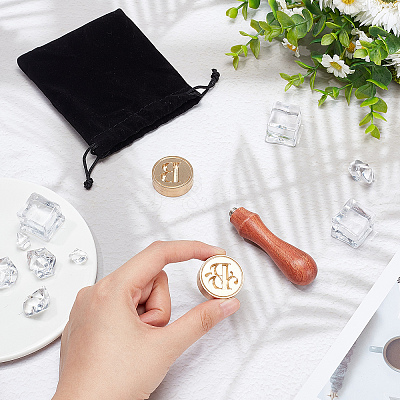 2Pcs 2 Styles Brass Stamp Heads DIY-CP0007-67-1
