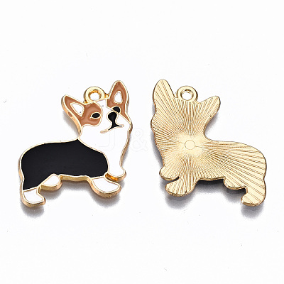 Alloy Enamel Pendants X-ENAM-S127-014A-RS-1