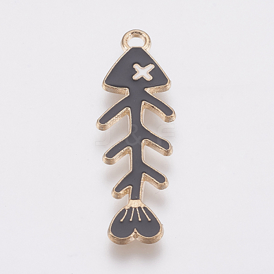 Zinc Alloy Enamel Pendants X-PALLOY-I124-20G-B-1