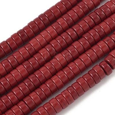 Dyed Natural Magnesite Beads Strands G-M448-F01-04-1