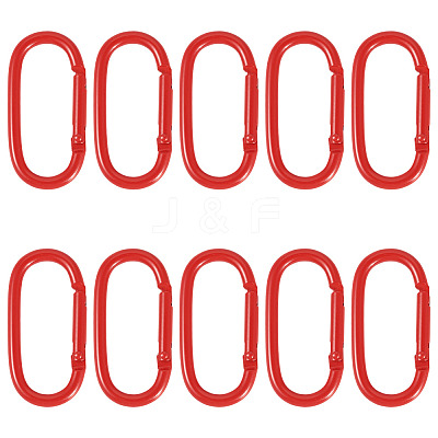 10Pcs Alloy Spring Gate Rings FIND-TA0009-25F-1