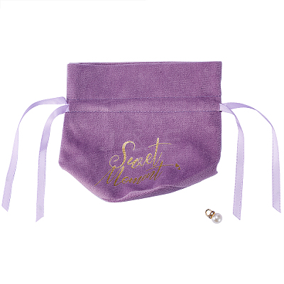 Velvet Jewelry Drawstring Gift Bags ABAG-CJC0003-03C-1