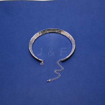 Crystal Rhinestone Jewelry Set SJEW-WH0001-003-1