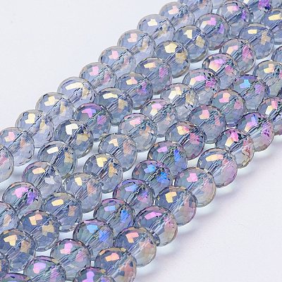 Electroplate Glass Bead Strands EGLA-P027-FR04-1