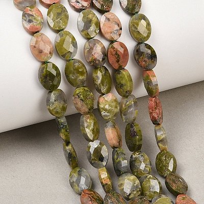 Natural Unakite Beads Strands G-H349-A01-04-1