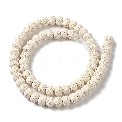 Natural Lava Rock Dyed Beads Strands X-G-Z036-B01-04-1