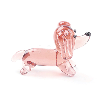 Handmade Lampwork Puppy Home Display Decorations LAMP-J084-30-1
