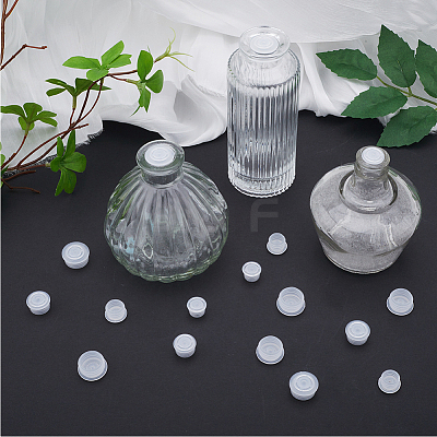 120 Sets 6 Styles Plastic Dustproof Bottle Stoppers AJEW-GF0008-16-1
