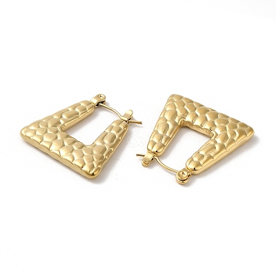 Rack Plating 304 Stainless Steel Hoop Earrings for Women EJEW-Z026-27G-1