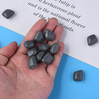 Opaque Acrylic Beads MACR-S373-15A-A03-1