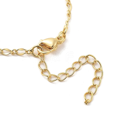 Brass Pendant Necklaces NJEW-S385-05A-G-1