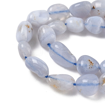Natural Blue Lace Agate Beads Strands G-E483-62A-1