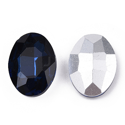 Pointed Back Glass Rhinestone Cabochons RGLA-T080-13x18mm-13-1