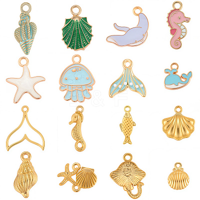 96Pcs Alloy Pendants FIND-SC0016-28-1