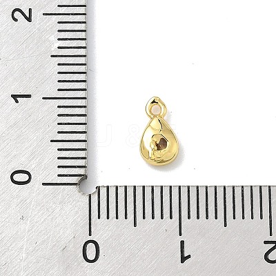Brass Micro Pave Cubic Zirconia Charms KK-G548-20G-05-1