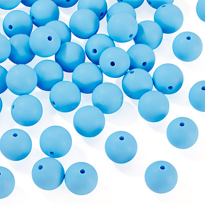 50Pcs Food Grade Eco-Friendly Silicone Beads SIL-TA0002-89I-1