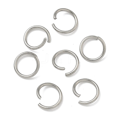 Non-Tarnish 304 Stainless Steel Open Jump Rings X-STAS-E066-08-10mm-1