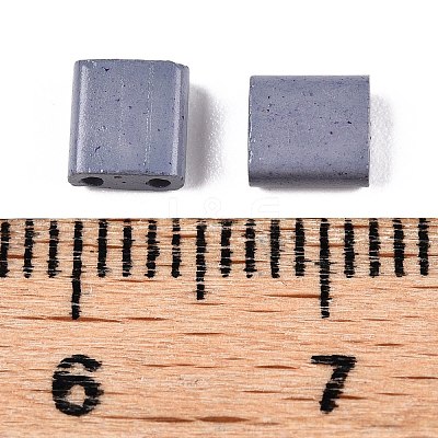 2-Hole Baking Paint Glass Seed Beads SEED-S023-17C-34-1