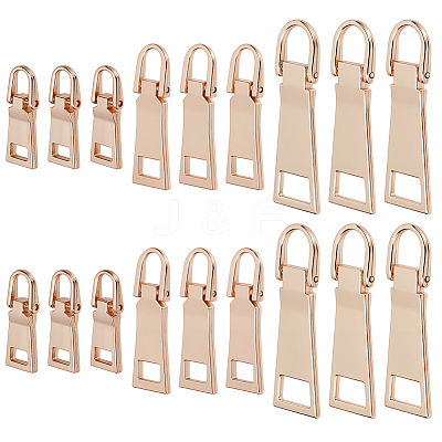 18Pcs 3 Styles Alloy Zipper Pull Tabs FIND-CY0001-83LG-1