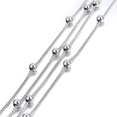 Tarnish Resistant 304 Stainless Steel Twisted Chains/Curb Chains CHS-H024-01P-A-1