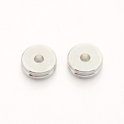 Brass Spacer Beads X-KK-E640-01-6mm-S-1