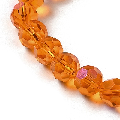 Electroplate Transparent Glass Beads Strands EGLA-A035-T8mm-L05-1
