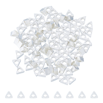 100Pcs Brass Beads KK-FI0001-04S-1