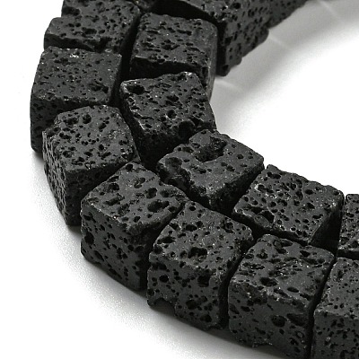 Natural Lava Rock Beads Strands G-C084-E08-03-1