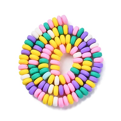 Handmade Polymer Clay Beads Strands X-CLAY-N008-008L-1