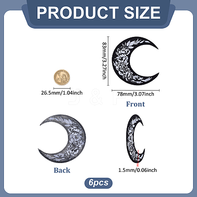 6Pcs Polyester Sew On Patches DIY-GO0002-70-1