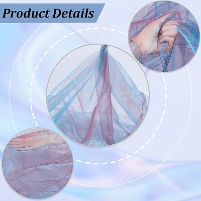 Polyester Organza Fabric DIY-WH0003-138C-1