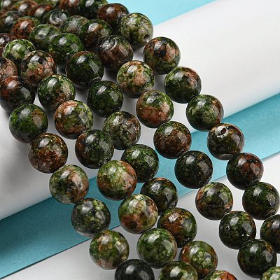 Natural Dyed Sesame Jasper Beads Strands G-E443-A35-1