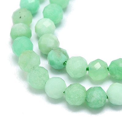 Natural Chrysoprase Beads Strands G-G106-C01-03-1