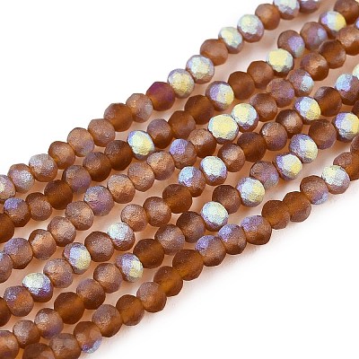 Transparent Glass Beads Strands EGLA-A044-T1mm-MB02-1