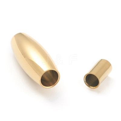 Ion Plating(IP) 304 Stainless Steel Magnetic Clasps STAS-O148-08B-G-1