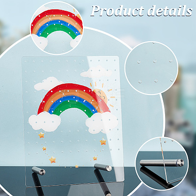 Acrylic Earring Display Stand EDIS-WH0021-40P-01-1