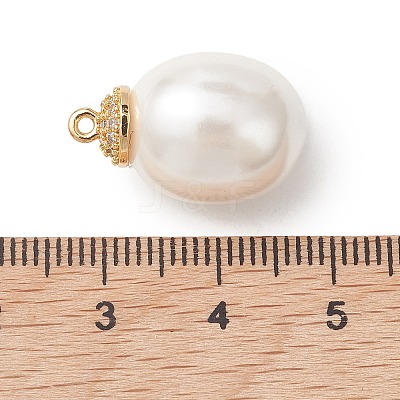 Shell Pearl Pendants PALLOY-JF05418-01-1